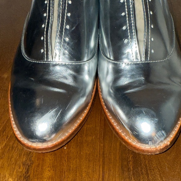 Louise et Cie Silver Metallic Mules - Picture 2 of 10